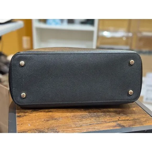 Coach Casey Women's Black Leather Tote Bag - Picture 8 of 15